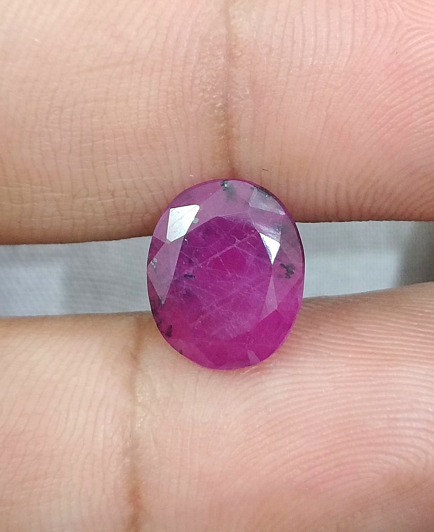 GSI Certified 4.96ct Mozambique Ruby, 100% Natural Gemstone