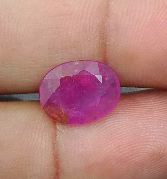 GSI Certified 5.29ct Mozambique Ruby, Natural Untreated Gemstone