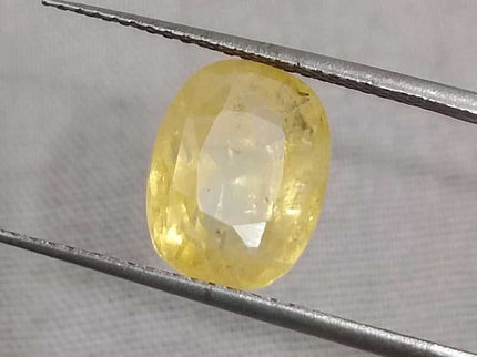 Yellow Sapphire 4.16ct Certified Natural unheated Loose Gemstone