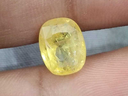 Yellow Sapphire 4.16ct Certified Natural unheated Loose Gemstone