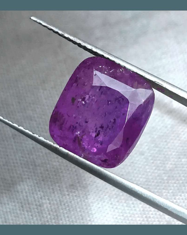 11.59ct Natural Untreated Purple Ceylon Sapphire AGRL Certified - SMSGEMS 