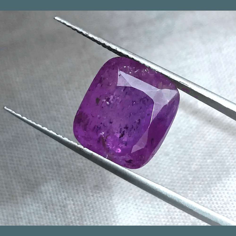 11.59ct Natural Untreated Purple Ceylon Sapphire AGRL Certified - SMSGEMS 