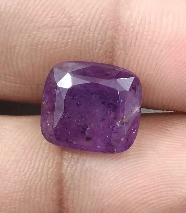 11.59ct Natural Untreated Purple Ceylon Sapphire AGRL Certified - SMSGEMS 