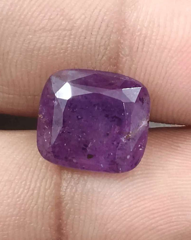 11.59ct Natural Untreated Purple Ceylon Sapphire AGRL Certified - SMSGEMS 