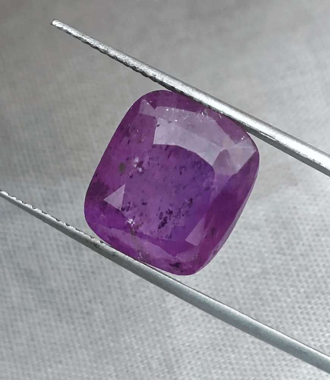 11.59ct Natural Untreated Purple Ceylon Sapphire AGRL Certified - SMSGEMS 