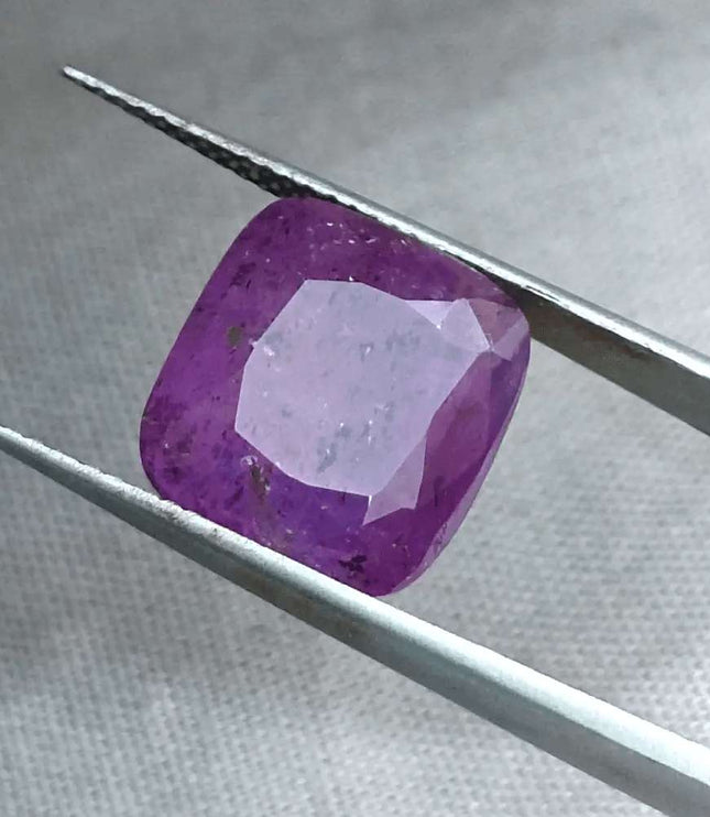 11.59ct Natural Untreated Purple Ceylon Sapphire AGRL Certified - SMSGEMS 