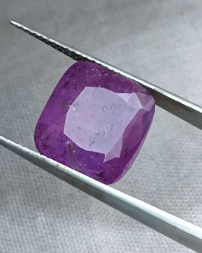 11.59ct Natural Untreated Purple Ceylon Sapphire AGRL Certified - SMSGEMS 