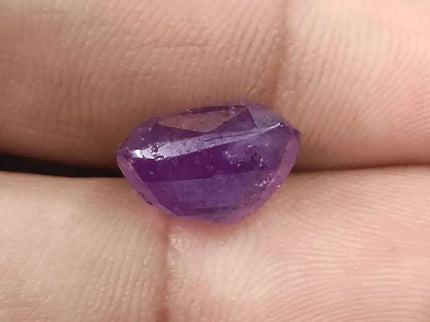 11.59ct Natural Untreated Purple Ceylon Sapphire AGRL Certified - SMSGEMS 