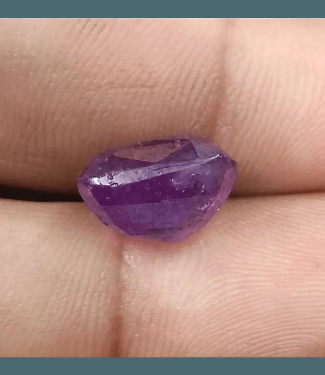 11.59ct Natural Untreated Purple Ceylon Sapphire AGRL Certified - SMSGEMS 