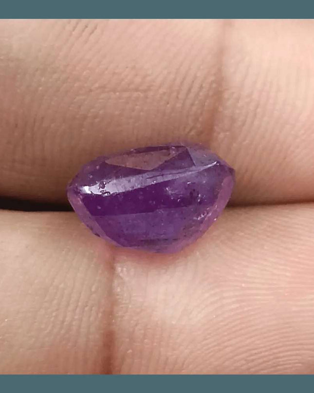 11.59ct Natural Untreated Purple Ceylon Sapphire AGRL Certified - SMSGEMS 