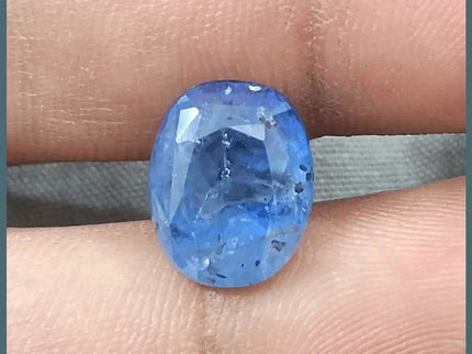 AGRL Certified 8.54ct Natural Untreated Blue Ceylon Sapphire - SMSGEMS 