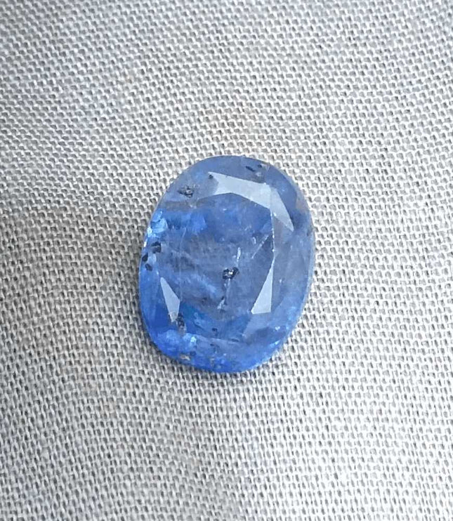 AGRL Certified 8.54ct Natural Untreated Blue Ceylon Sapphire - SMSGEMS 