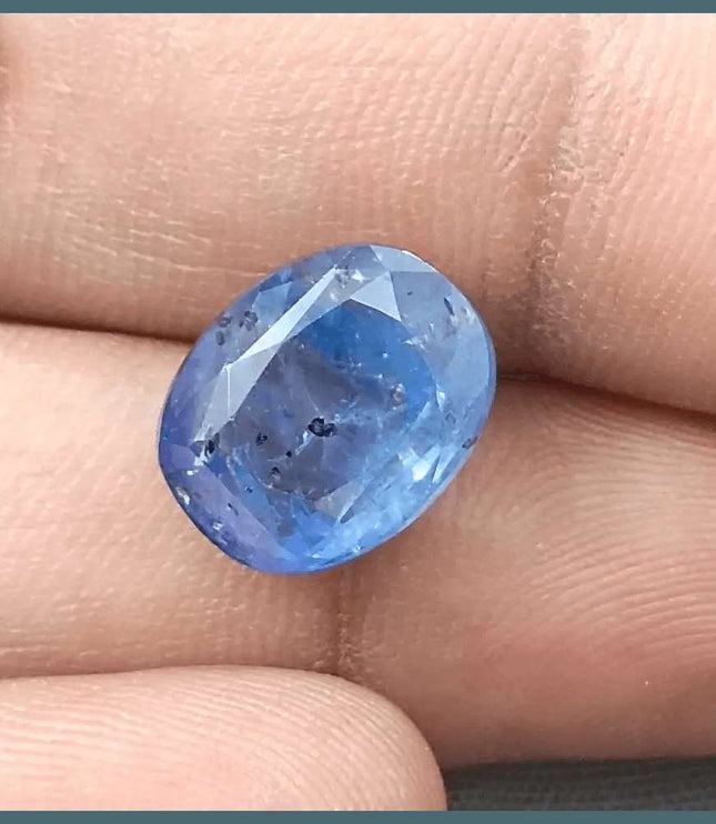 AGRL Certified 8.54ct Natural Untreated Blue Ceylon Sapphire - SMSGEMS 