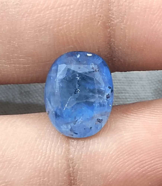 AGRL Certified 8.54ct Natural Untreated Blue Ceylon Sapphire - SMSGEMS 
