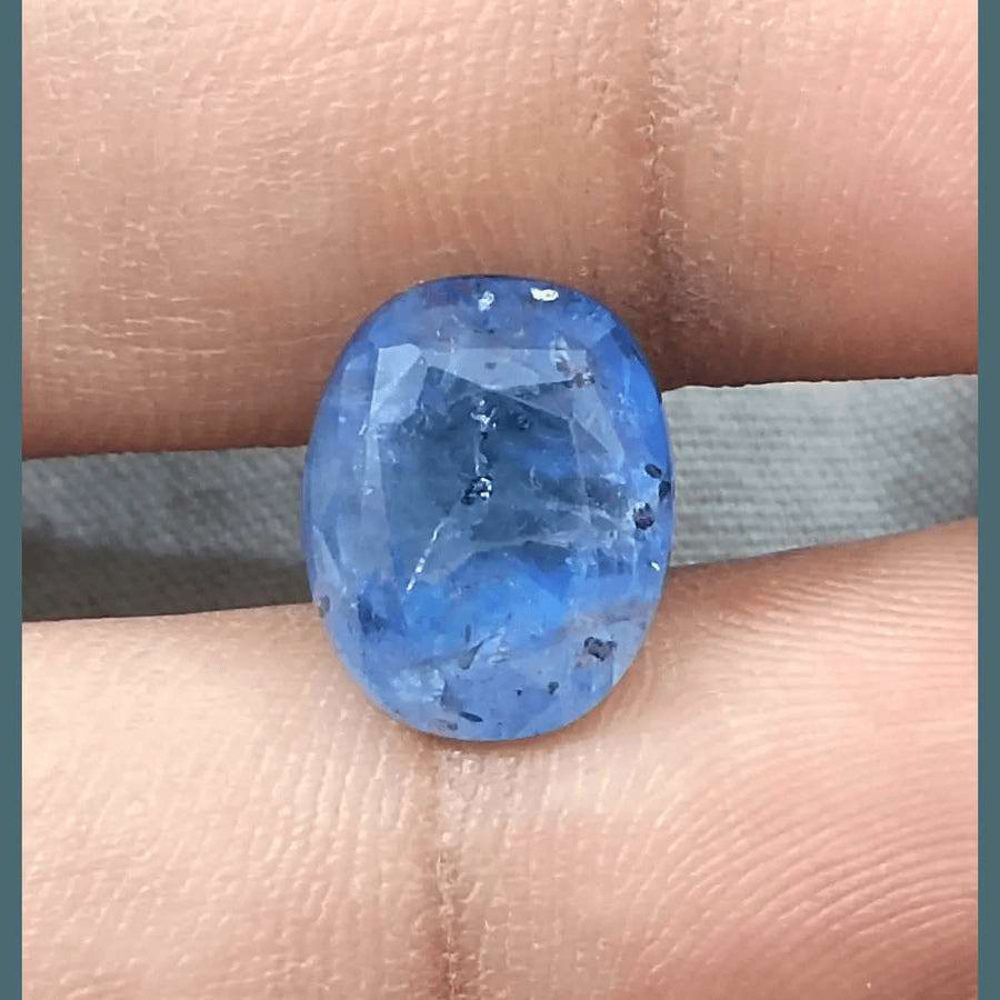 AGRL Certified 8.54ct Natural Untreated Blue Ceylon Sapphire - SMSGEMS 