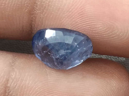 AGRL Certified 8.54ct Natural Untreated Blue Ceylon Sapphire - SMSGEMS 