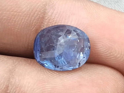 AGRL Certified 8.54ct Natural Untreated Blue Ceylon Sapphire - SMSGEMS 