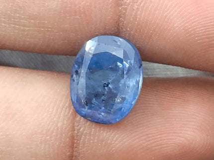 AGRL Certified 8.54ct Natural Untreated Blue Ceylon Sapphire - SMSGEMS 