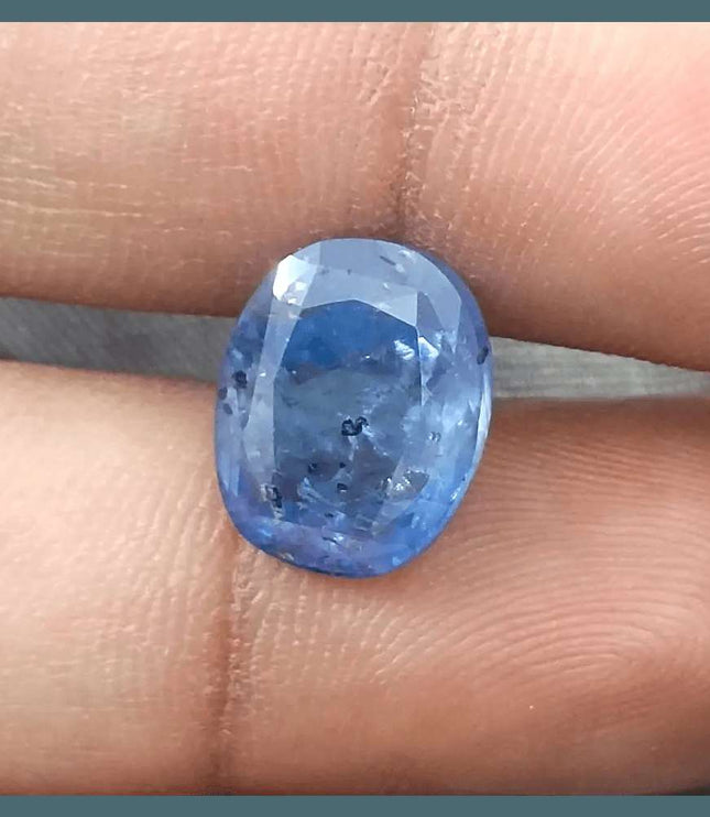 AGRL Certified 8.54ct Natural Untreated Blue Ceylon Sapphire - SMSGEMS 