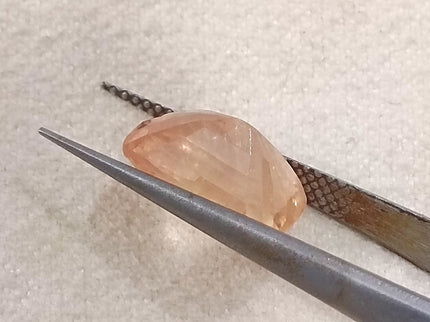 Unheated Padparadscha Sapphire 5.28ct Natural IGI Certified Cushion Cut Pinkish Orange Loose Gemstone