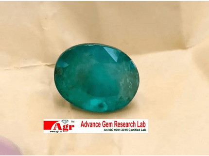 Big Size Certified 14.75ct Zambian Kagem Mine Oval Cut Emerald, 100% Natural Earth Mined Gemstone. - SMSGEMS 