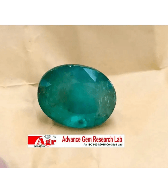 Big Size Certified 14.75ct Zambian Kagem Mine Oval Cut Emerald, 100% Natural Earth Mined Gemstone. - SMSGEMS 