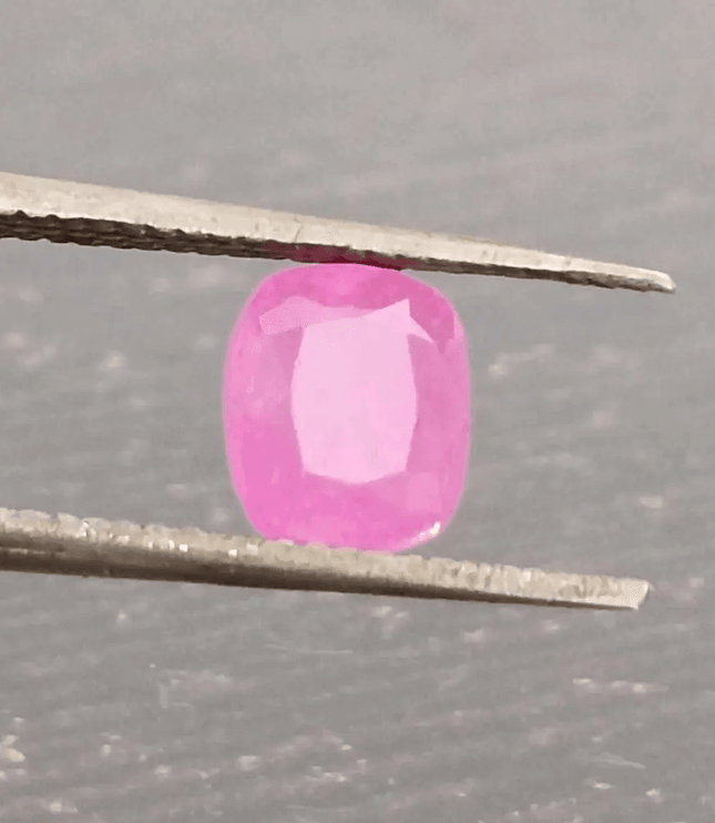 Certified 1.16ct Hot Pink Ceylon Sapphire, Natural untreated Gem - SMSGEMS 