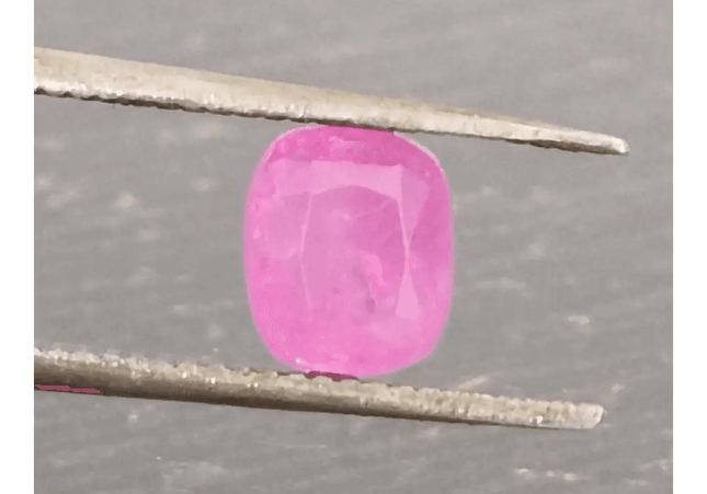 Certified 1.16ct Hot Pink Ceylon Sapphire, Natural untreated Gem - SMSGEMS 