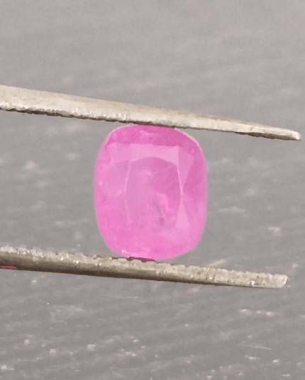 Certified 1.16ct Hot Pink Ceylon Sapphire, Natural untreated Gem - SMSGEMS 