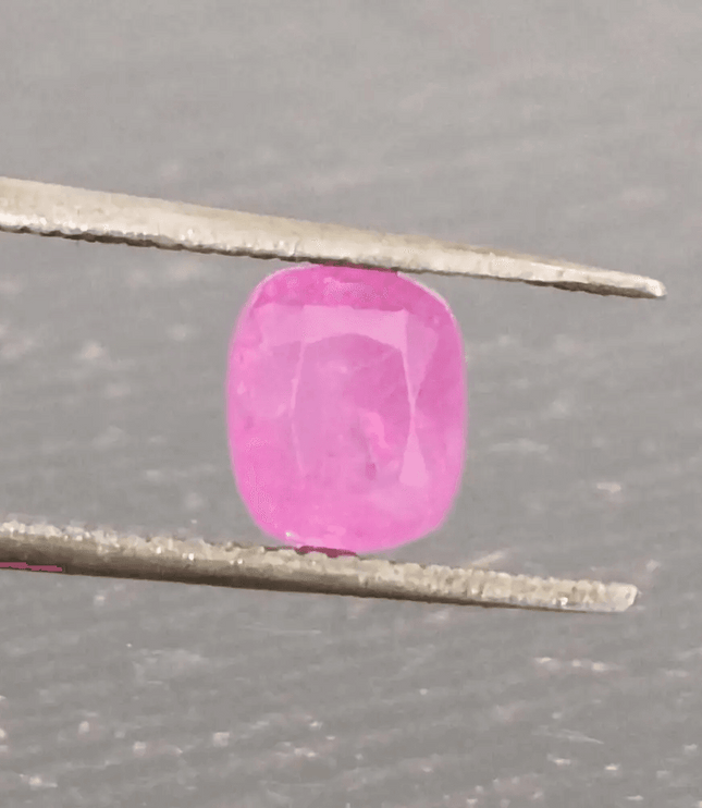 Certified 1.16ct Hot Pink Ceylon Sapphire, Natural untreated Gem - SMSGEMS 