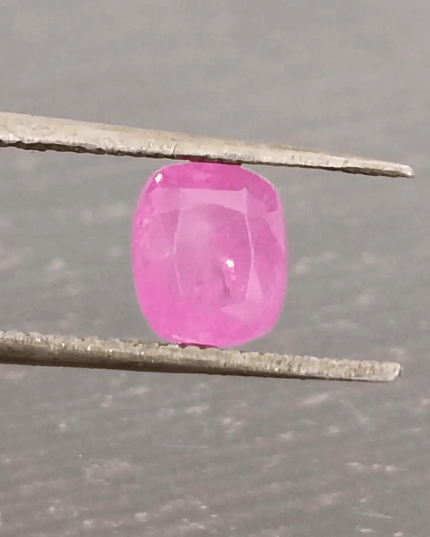 Certified 1.16ct Hot Pink Ceylon Sapphire, Natural untreated Gem - SMSGEMS 