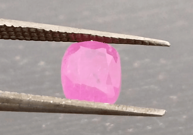 Certified 1.16ct Hot Pink Ceylon Sapphire, Natural untreated Gem - SMSGEMS 