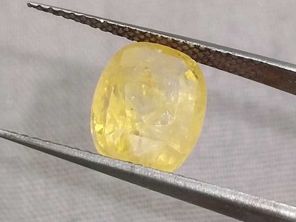 Yellow Sapphire 4.16ct Certified Natural unheated Loose Gemstone