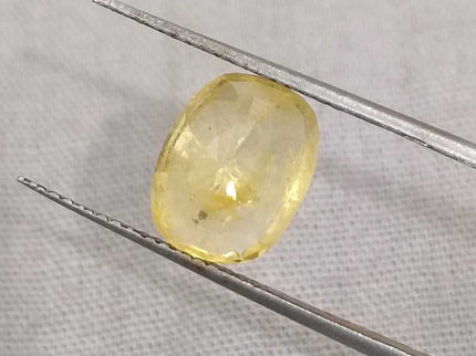 Yellow Sapphire 4.16ct Certified Natural unheated Loose Gemstone