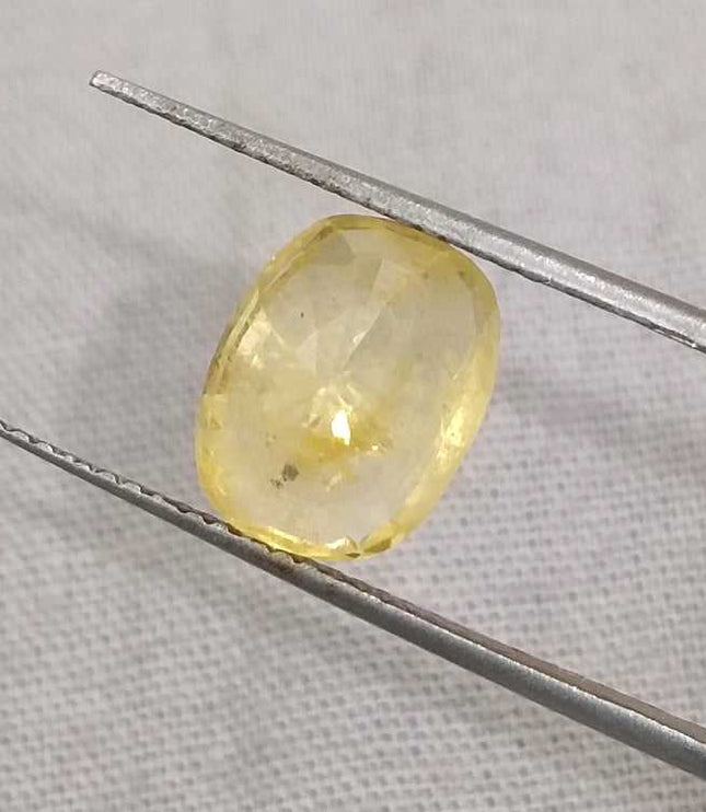 Yellow Sapphire 4.16ct Certified Natural unheated Loose Gemstone