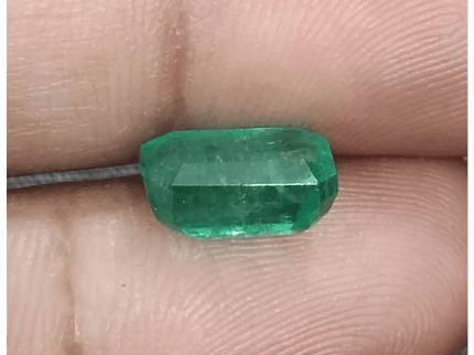 GSI Cerified 3.46ct Zambian Emerald, Natural Gemstone - SMSGEMS 
