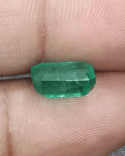GSI Cerified 3.46ct Zambian Emerald, Natural Gemstone - SMSGEMS 