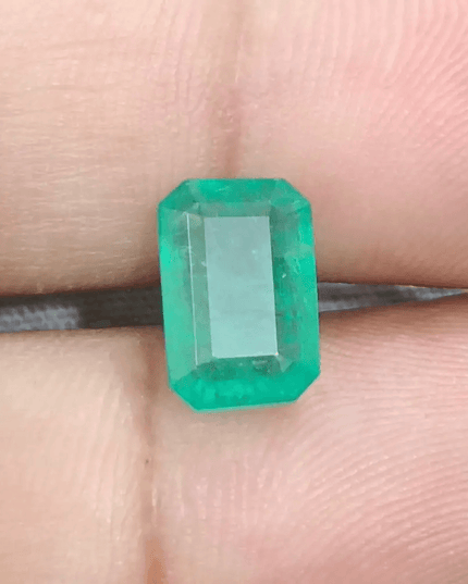 GSI Cerified 3.46ct Zambian Emerald, Natural Gemstone - SMSGEMS 