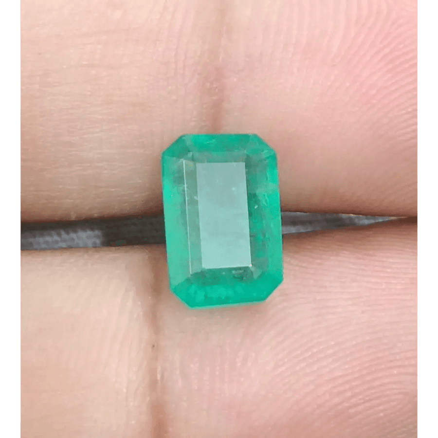 GSI Cerified 3.46ct Zambian Emerald, Natural Gemstone - SMSGEMS 