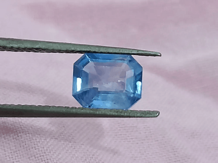 GSI Certified 1.02ct Blue Ceylon Sapphire, Natural Gemstone - SMSGEMS 