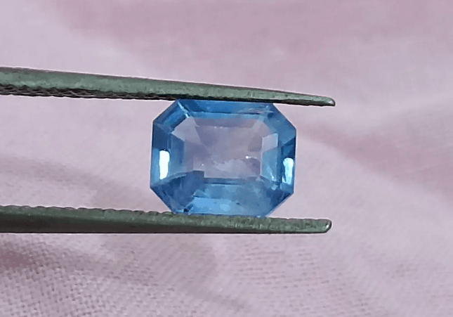 GSI Certified 1.02ct Blue Ceylon Sapphire, Natural Gemstone - SMSGEMS 
