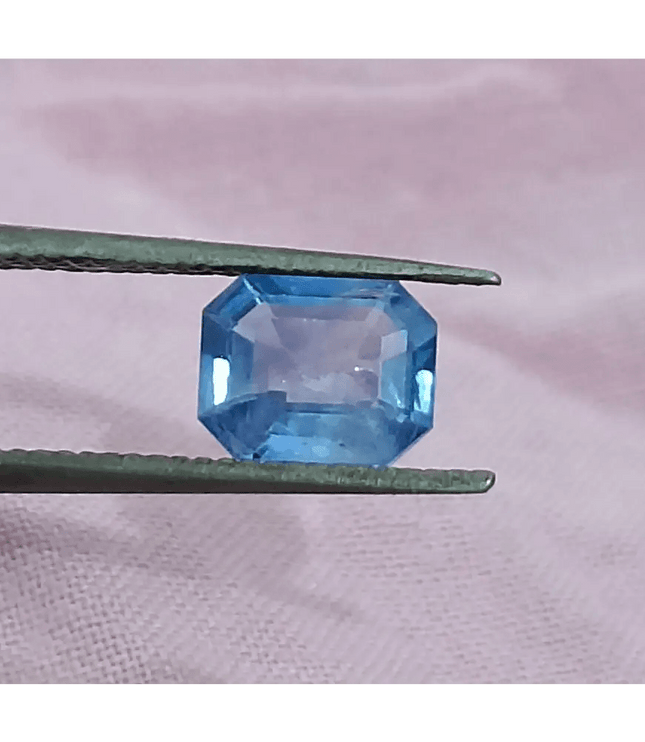 GSI Certified 1.02ct Blue Ceylon Sapphire, Natural Gemstone - SMSGEMS 