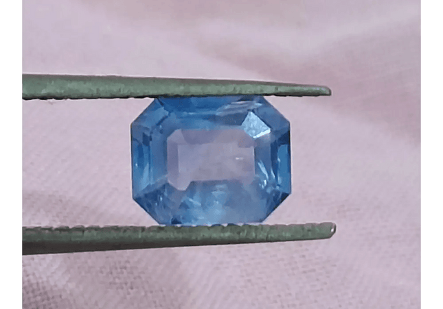 GSI Certified 1.02ct Blue Ceylon Sapphire, Natural Gemstone - SMSGEMS 