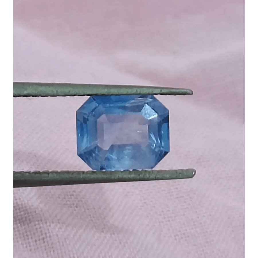 GSI Certified 1.02ct Blue Ceylon Sapphire, Natural Gemstone - SMSGEMS 