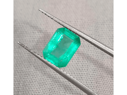 GSI Certified 1.12ct Colombian Emerald, Natural Earth Mined Gemstone - SMSGEMS 