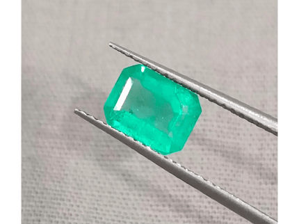 GSI Certified 1.12ct Colombian Emerald, Natural Earth Mined Gemstone - SMSGEMS 