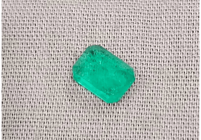 GSI Certified 1.12ct Colombian Emerald, Natural Earth Mined Gemstone - SMSGEMS 