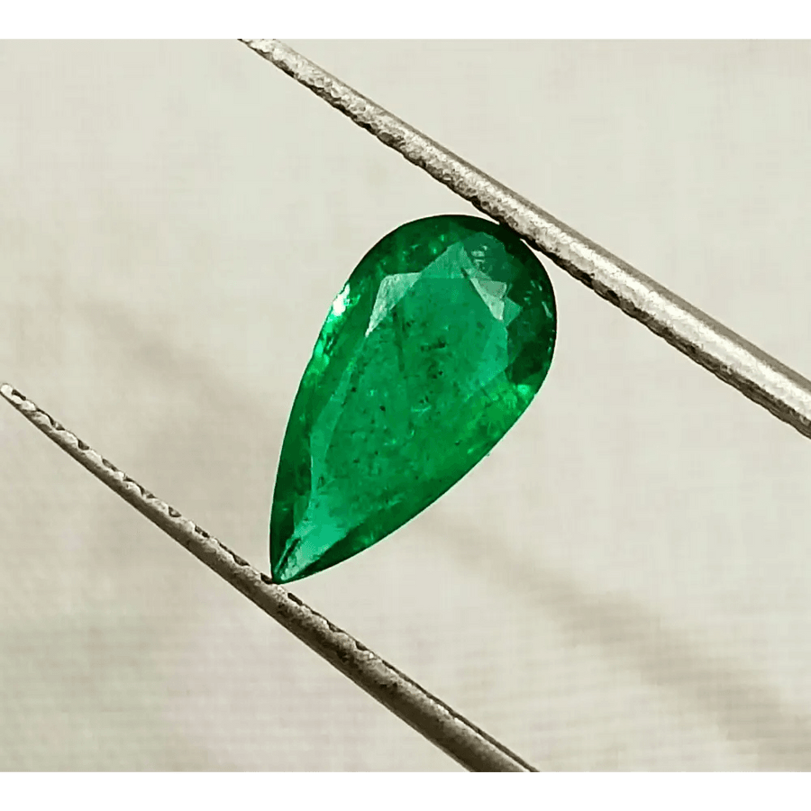 GSI Certified 1.23ct Vivid Deep Swat Emerald , 100% Natural Earth Mined Gemstone - SMSGEMS 