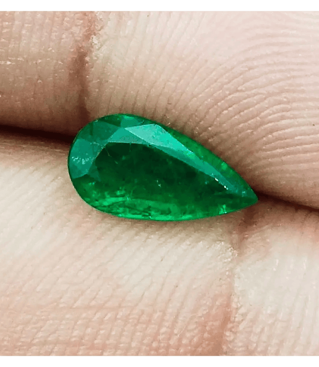 GSI Certified 1.23ct Vivid Deep Swat Emerald , 100% Natural Earth Mined Gemstone - SMSGEMS 