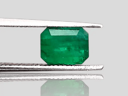 GSI Certified 1.37ct Zambian Emerald , 100% Natural Gemstone - SMSGEMS 